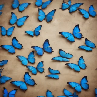 blue butterfly background