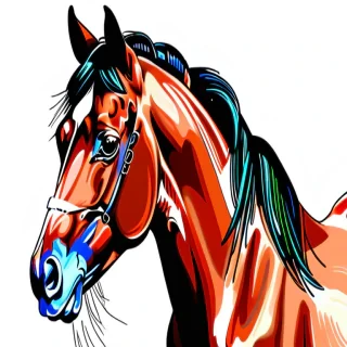 drawing horse image