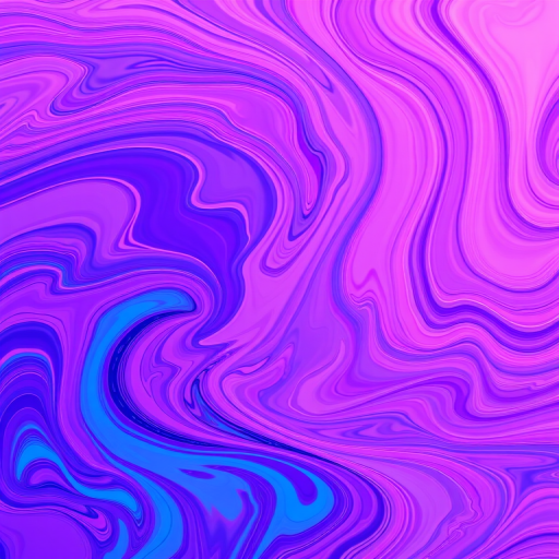 Generate a vibrant abstract pattern with swirling colors of purple, pink, and blue, capturing a sense of movement and depth, using a DSLR camera with a 50mm lens at f/1.8, ISO 100, and a focal length of 50mm, in landscape orientation for enhanced clarity and sharpness.