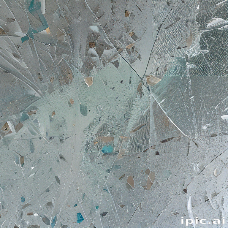 Reflected Glass Pattern Intricate Patterns of Shattered Glass Reflecting Light in Unique Ways