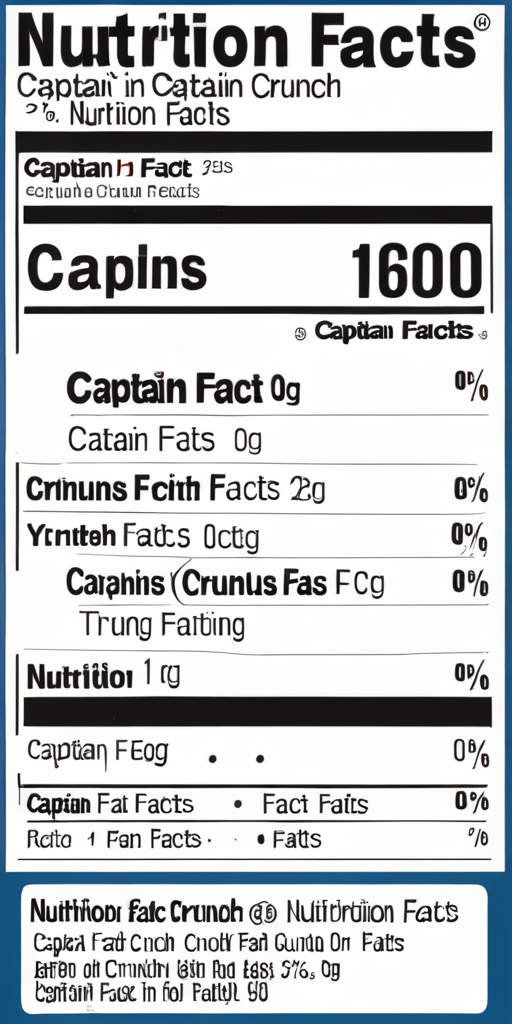 nutrition facts for captain crunch
