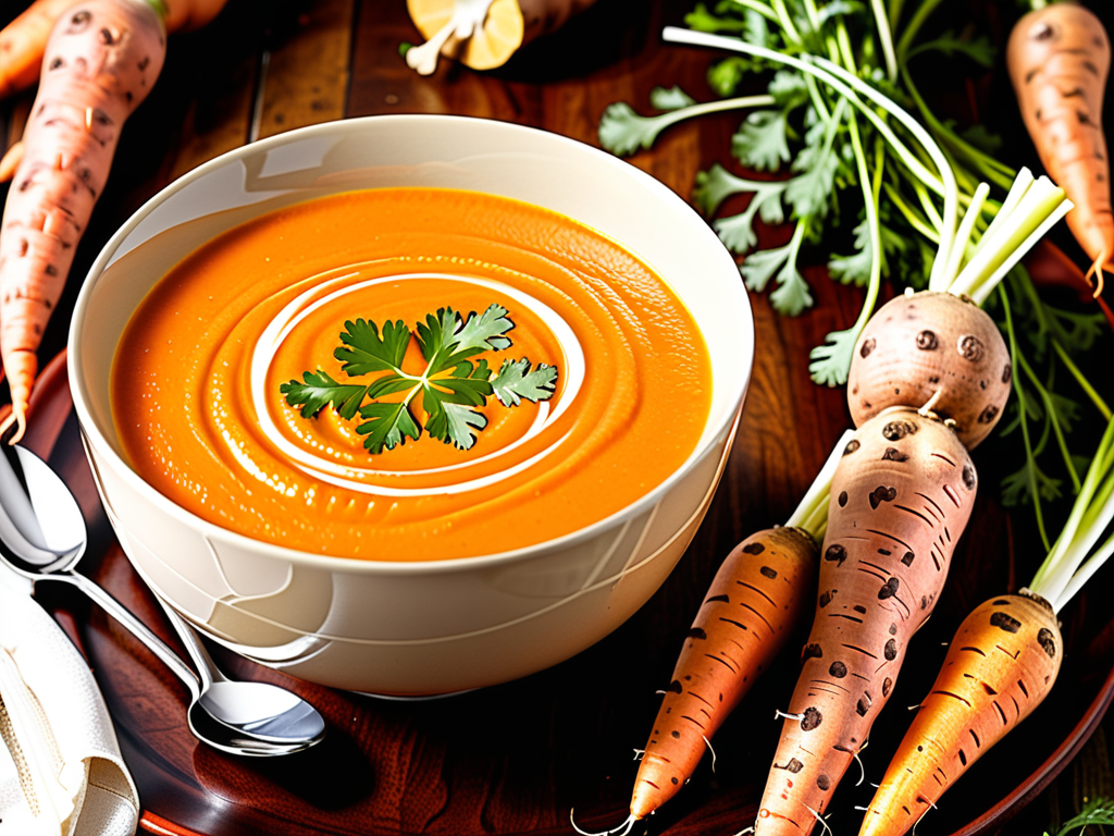 sweet potato carrot ginger soup
