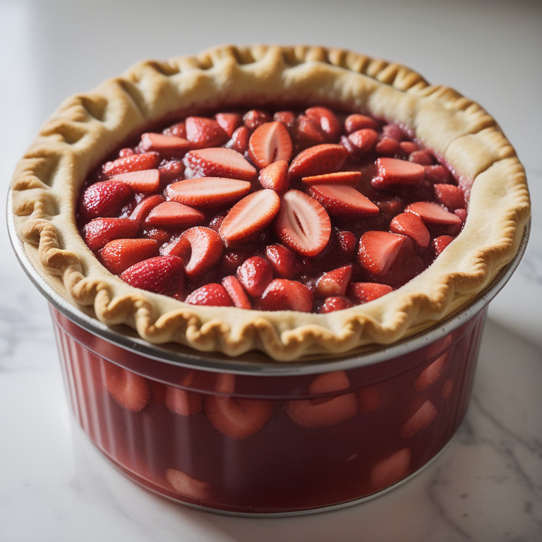 strawberry rhubarb pie filling canned