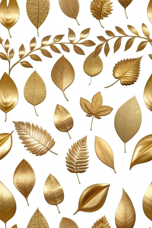gold leaves png