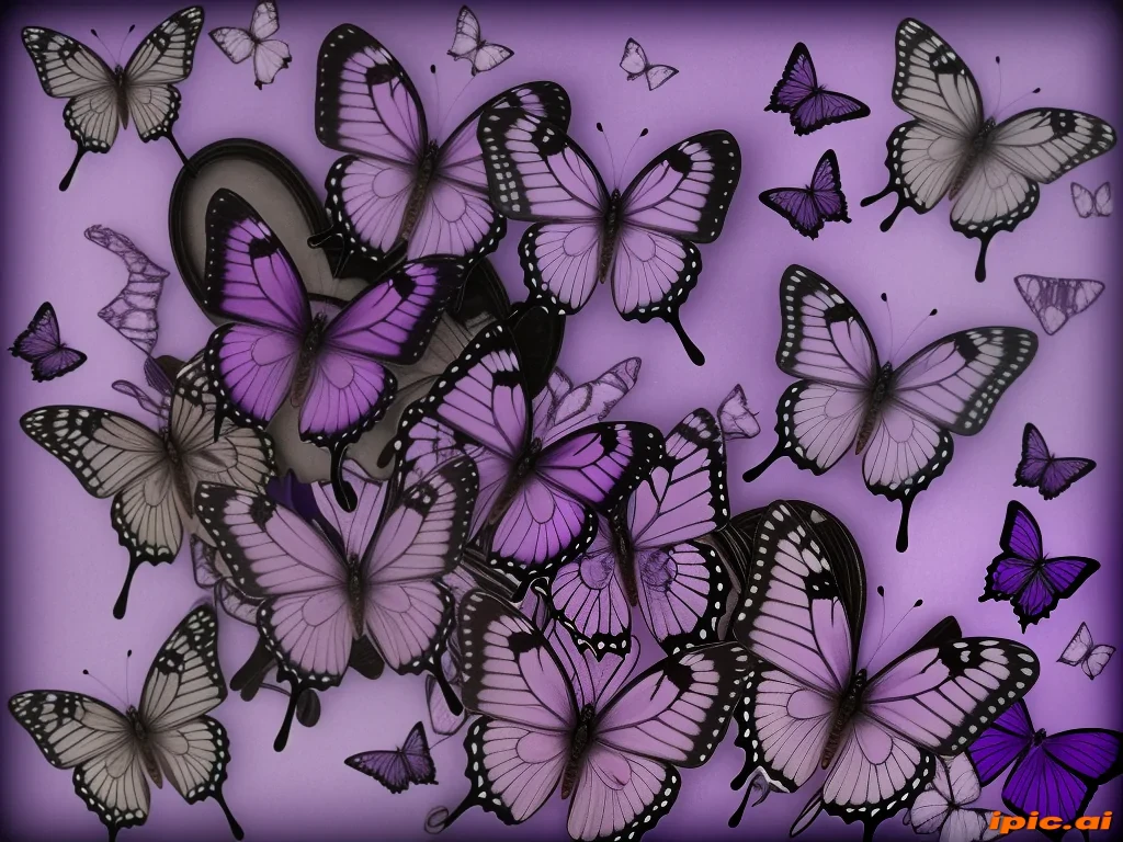 purple butterfly images