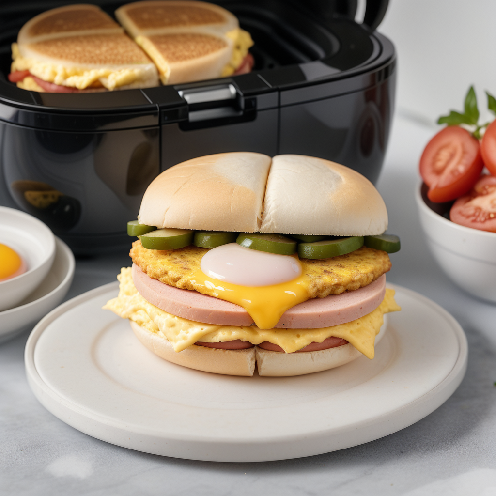frozen breakfast sandwich in air fryer
