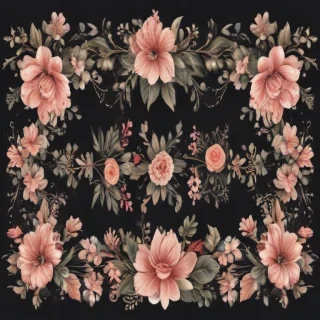 floral borders clipart