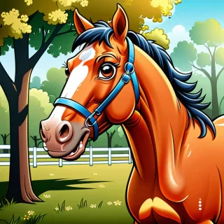 picture of horse cartoon