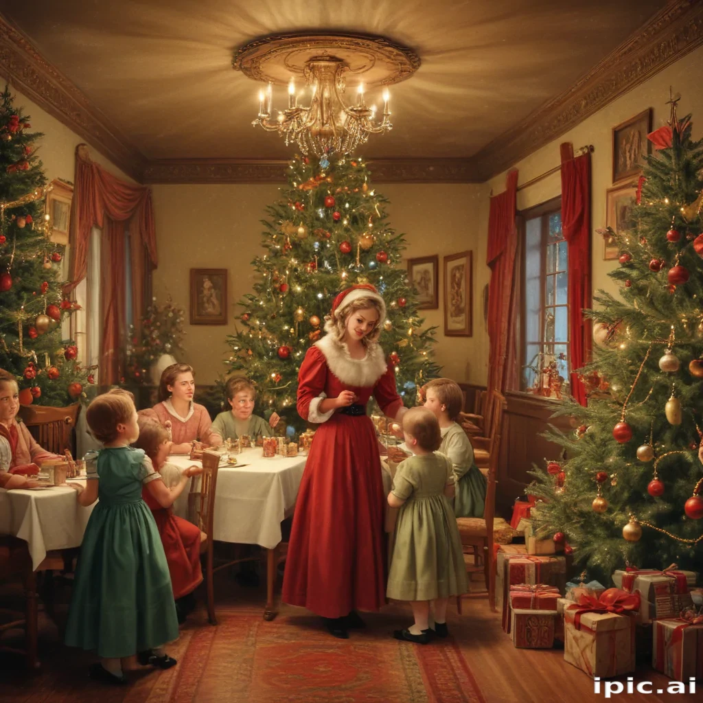 vintage christmas images to print