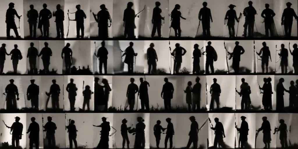 people silhouettes