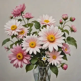 aesthetic flower painting
