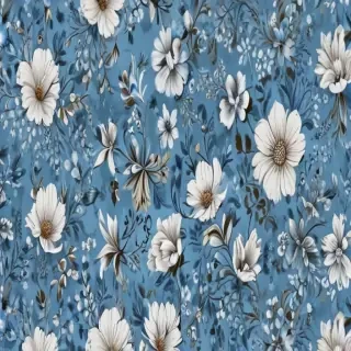 blue floral background