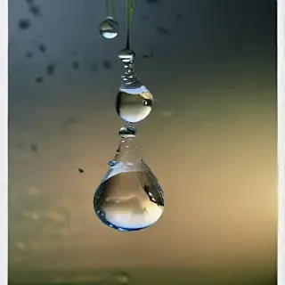water droplets transparent