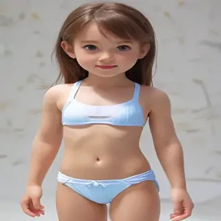 little girl in bikini ai