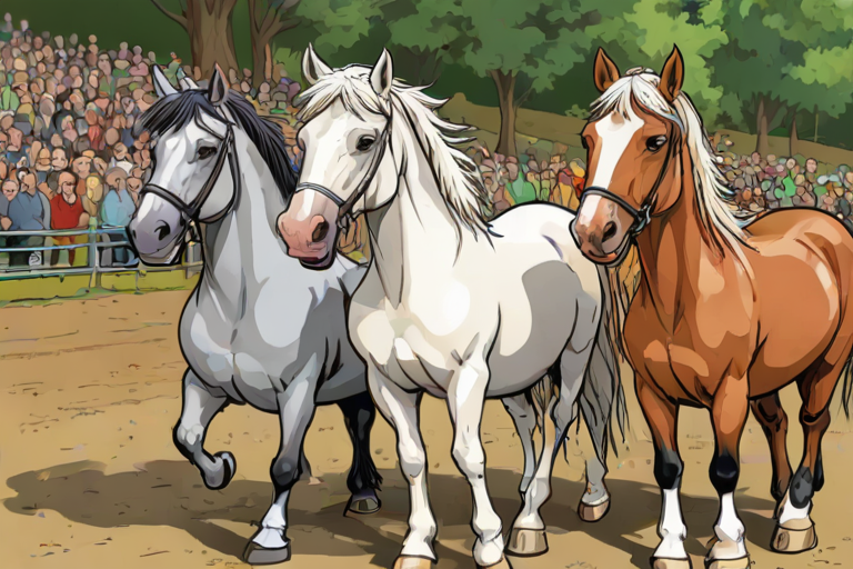 horses cartoon