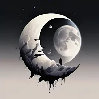 aesthetic moon drawings