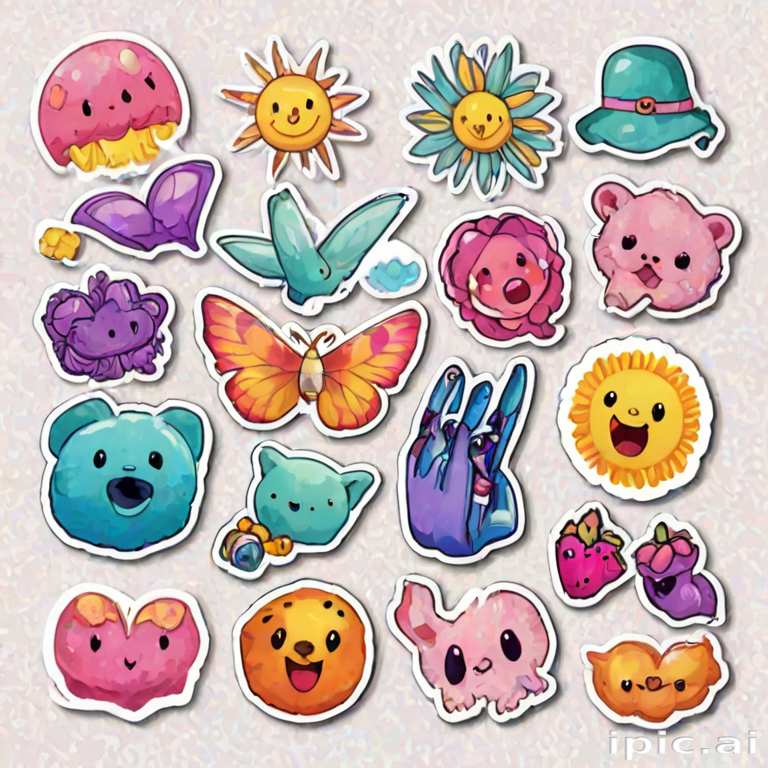 stickers png aesthetic