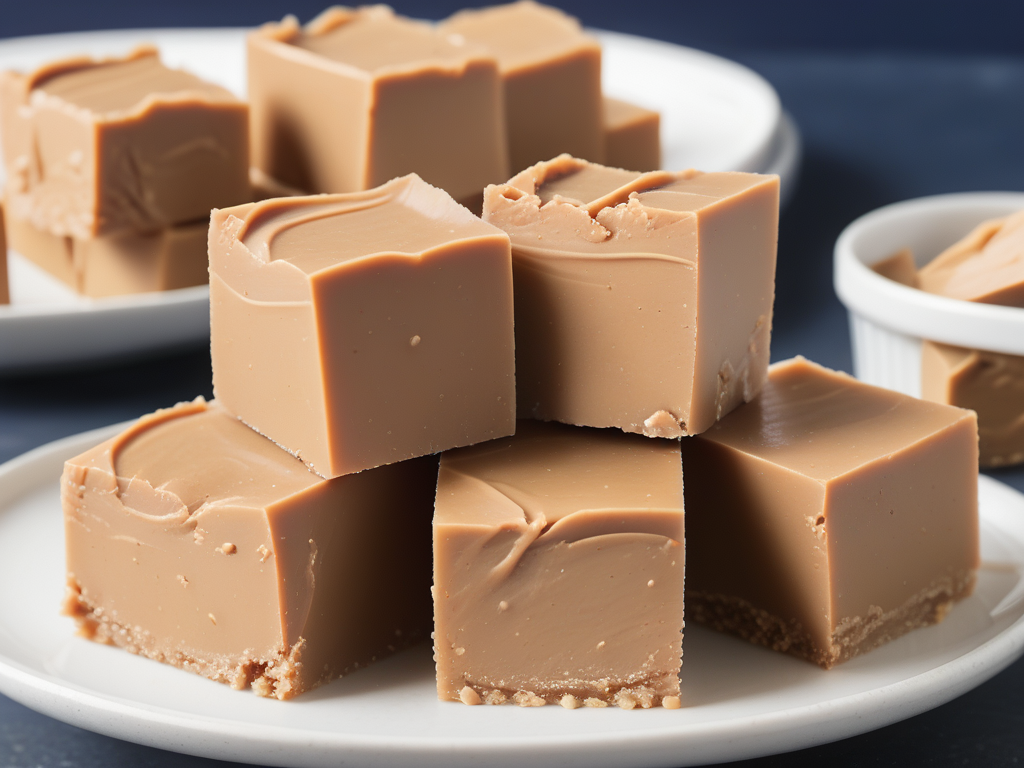 peanut butter fudge made with condensed milk