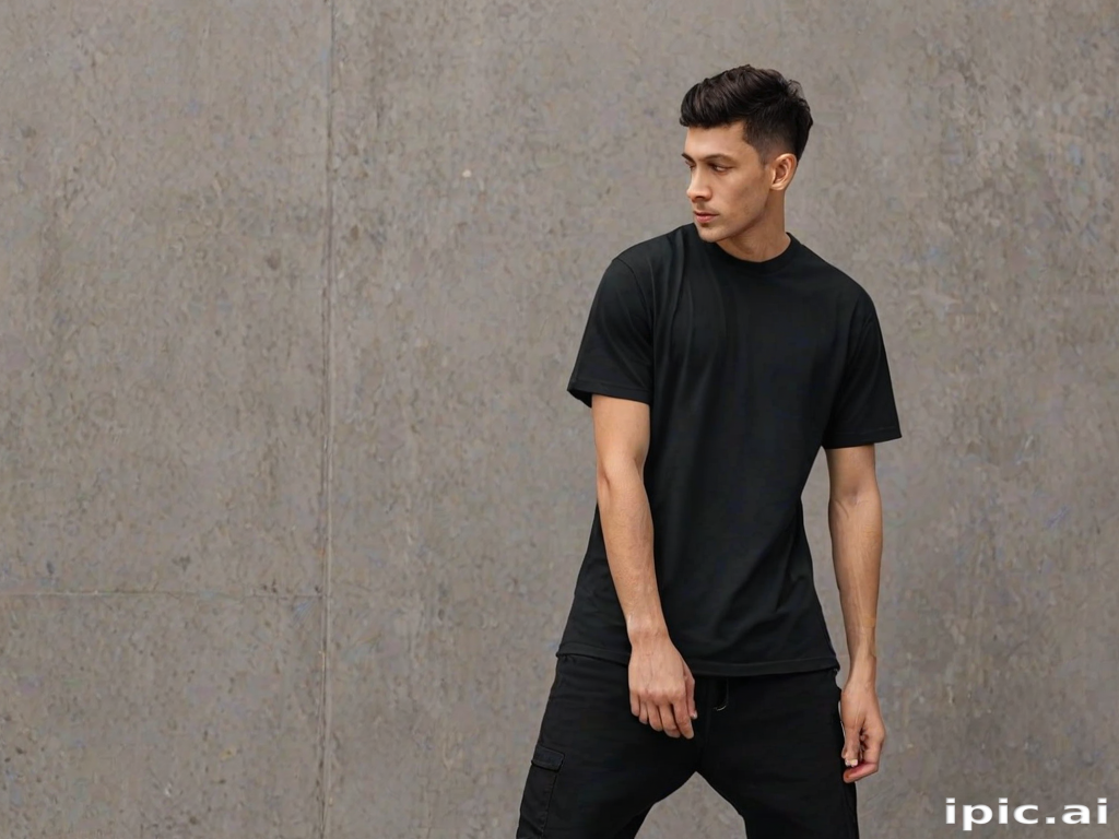 black mockup shirt