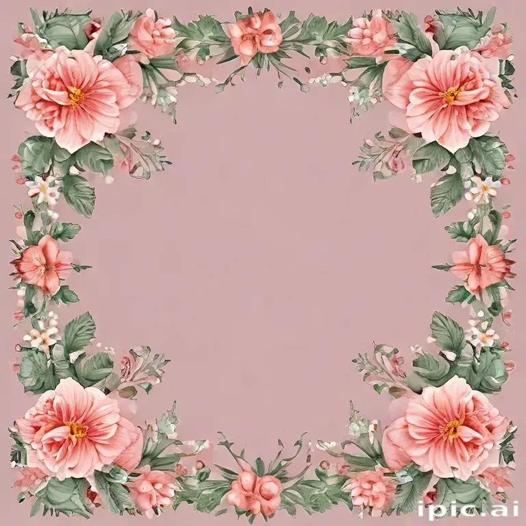 floral borders clipart
