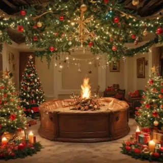 christmas back rounds