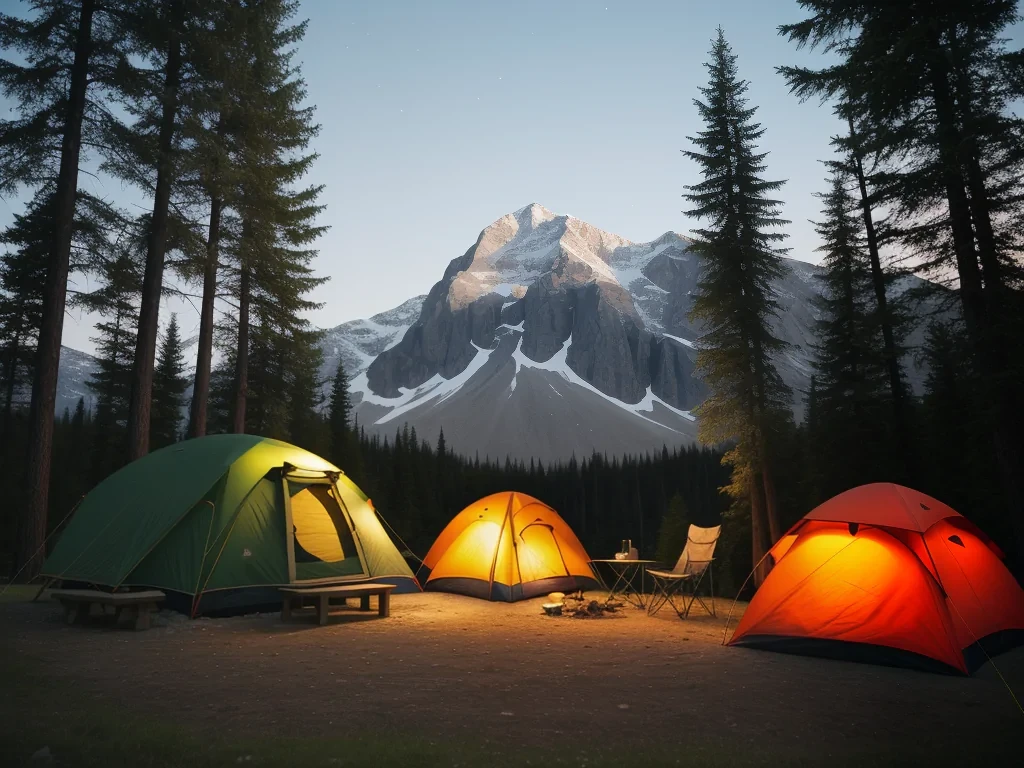 camping background pic