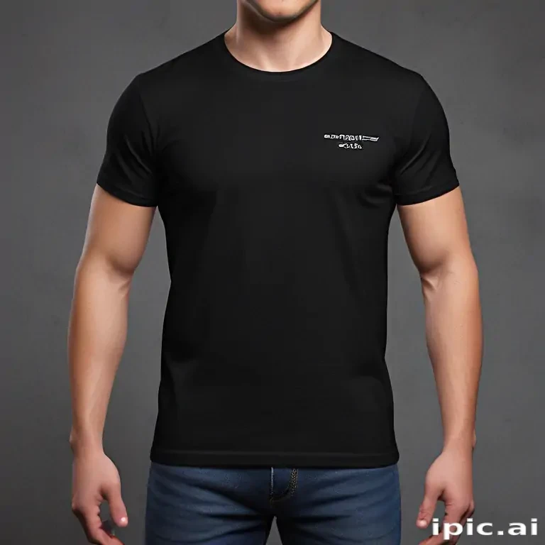 black shirt mock up