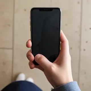 person holding phone