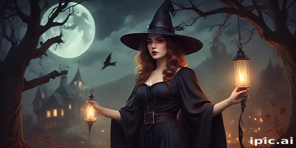 vintage witch art