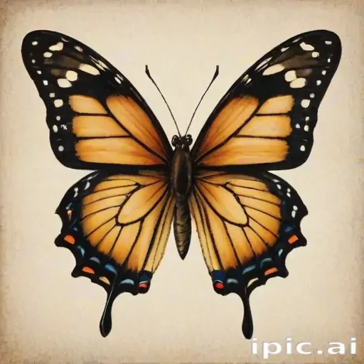 picture of butterfly drawing