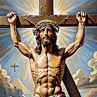 picture of jesus on the cross