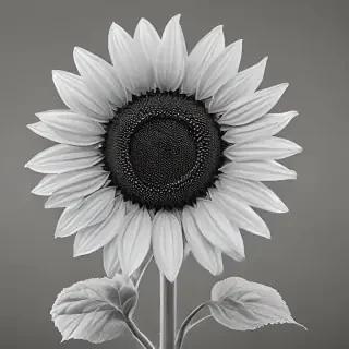 sunflower outline