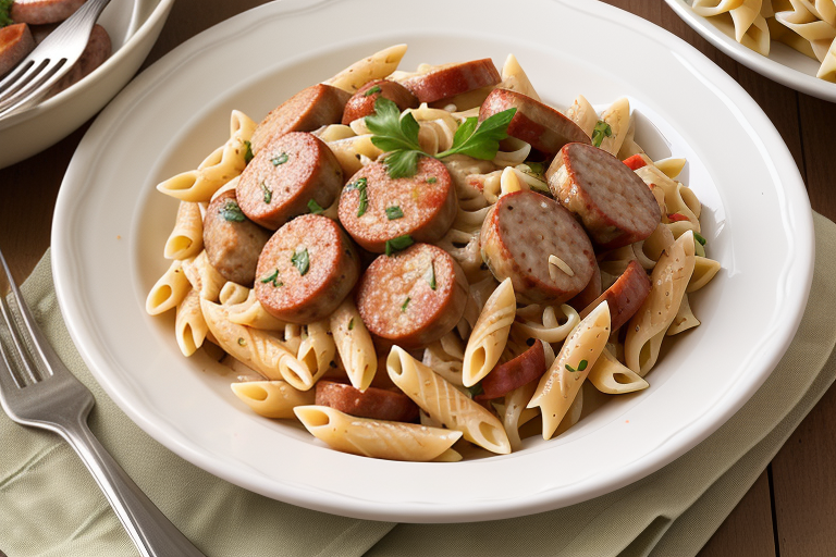 cajun pasta with andouille sausage