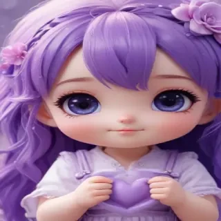 kawaii cute purple wallpaper