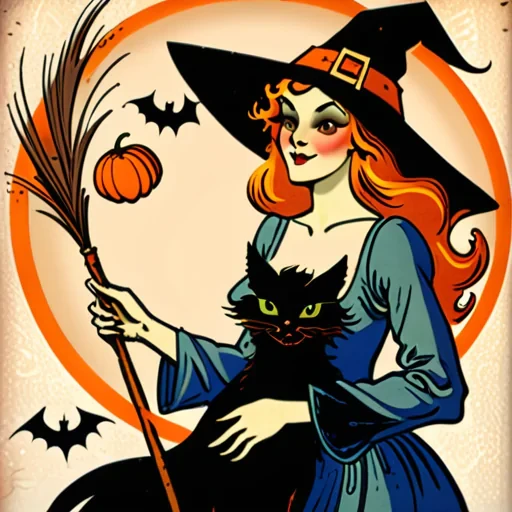 vintage witch images