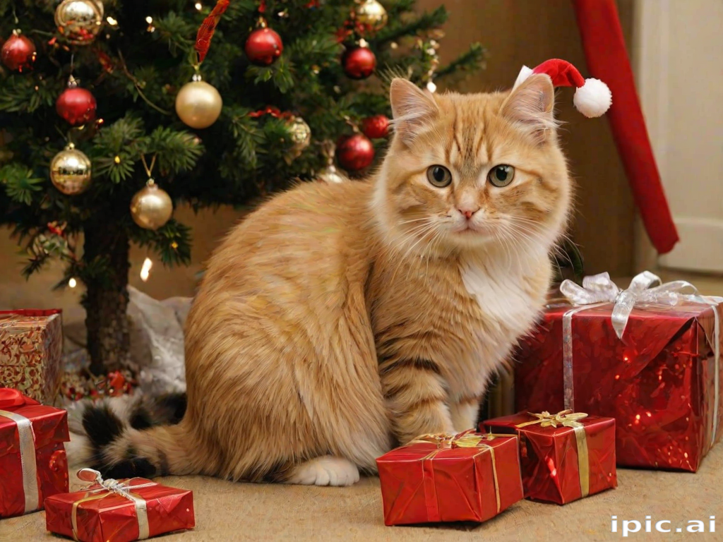 christmas images cats