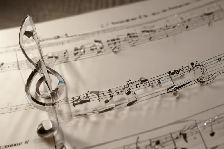 transparent music note