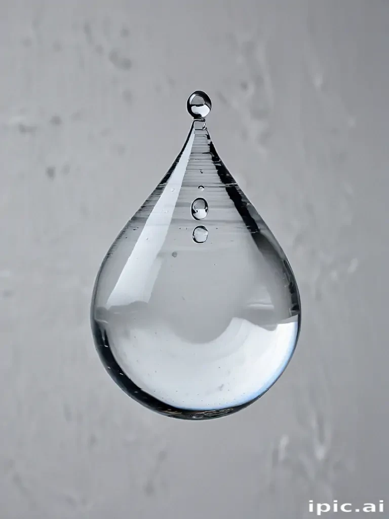 transparent water drop