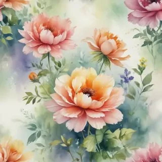 floral watercolor background