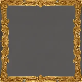 transparent background gold border