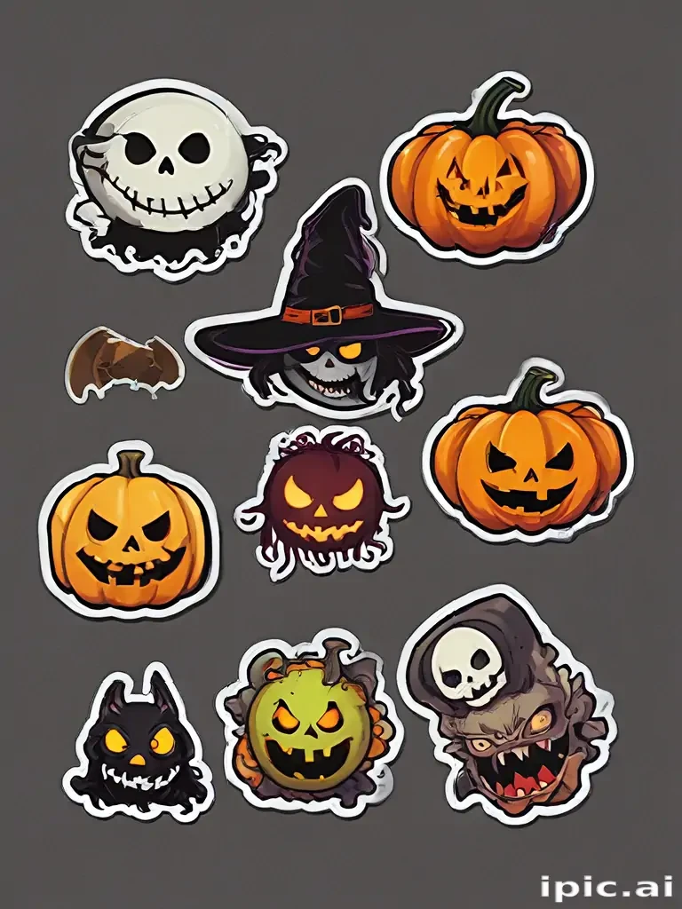 halloween stickers png