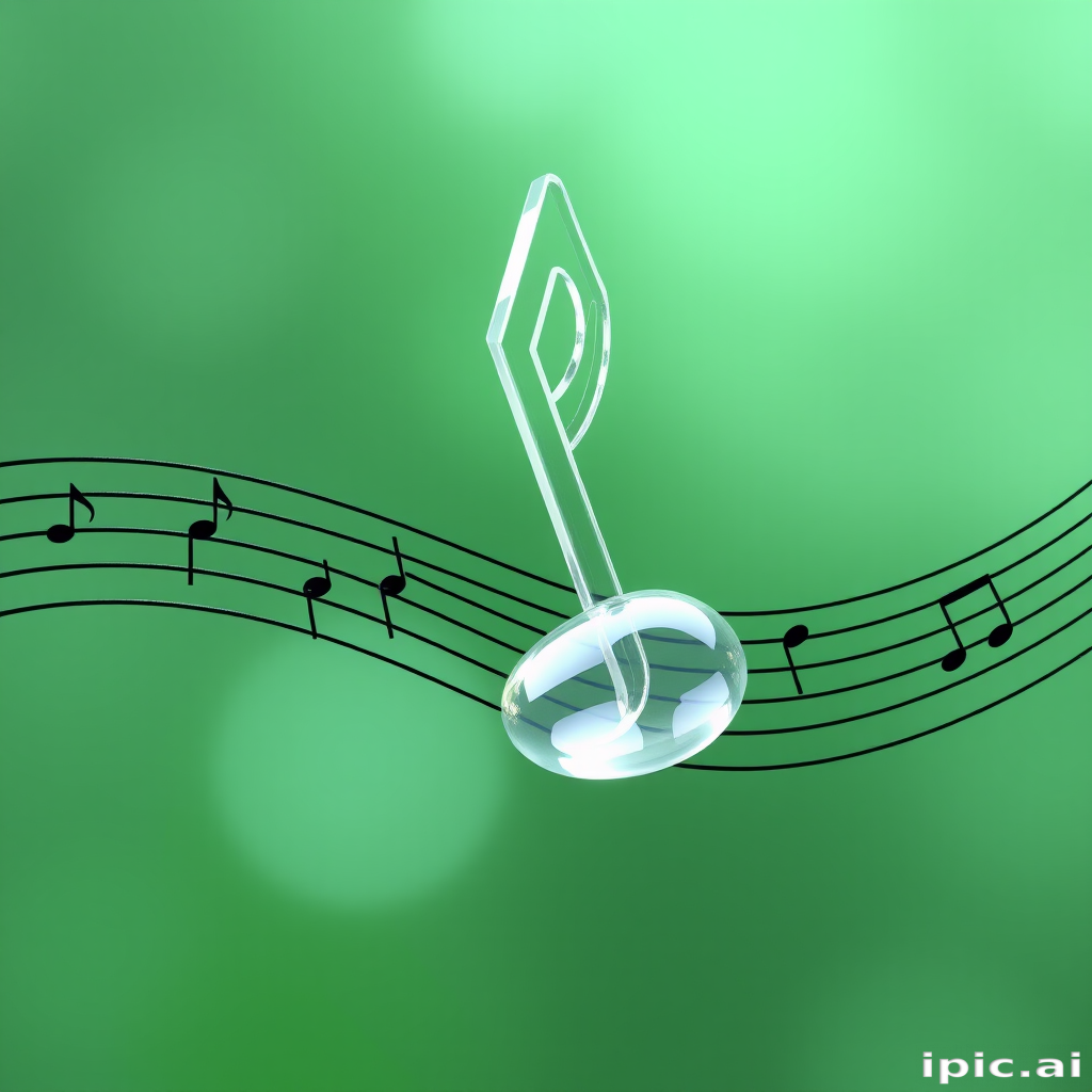 transparent music note