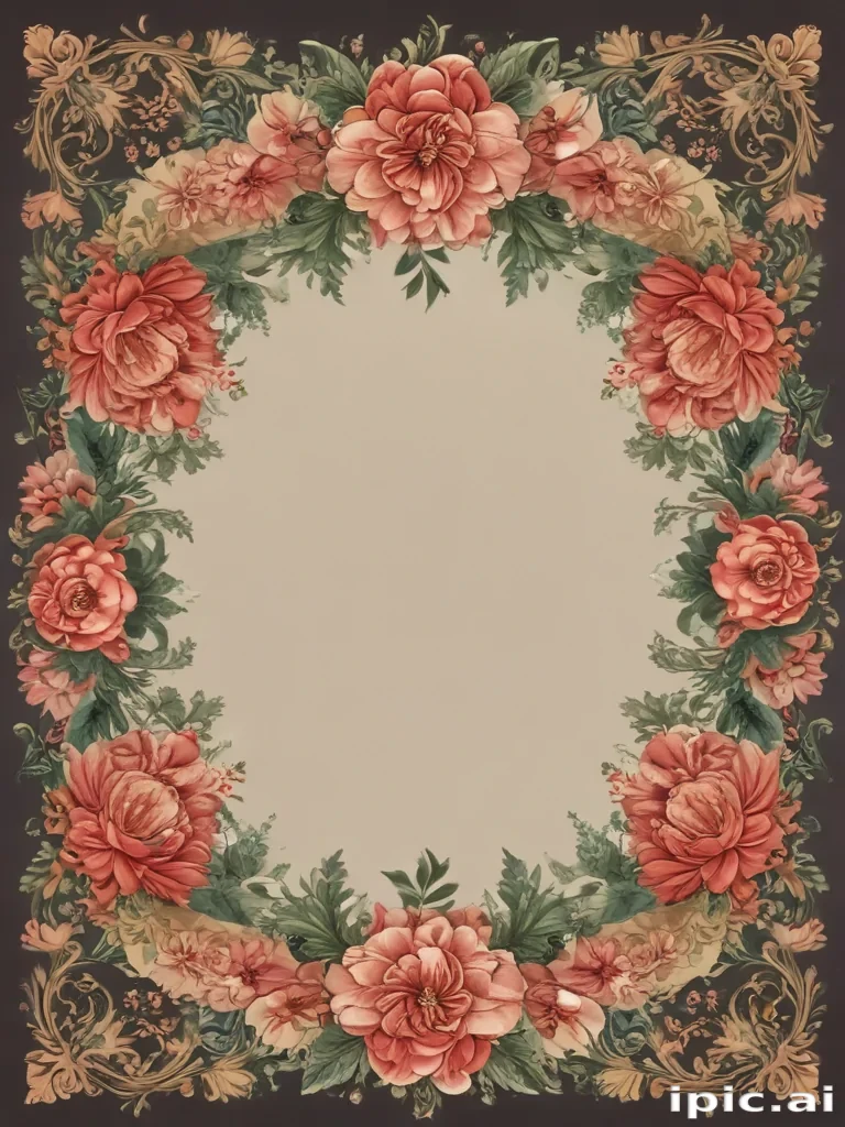 floral borders clipart