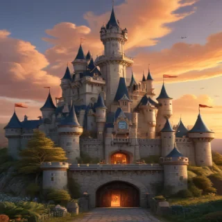 cartoon of castle