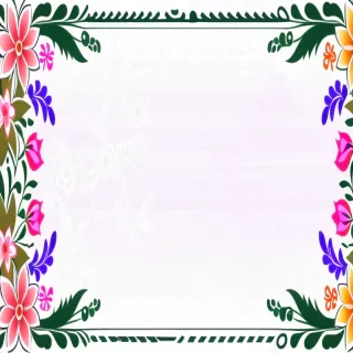 floral page borders