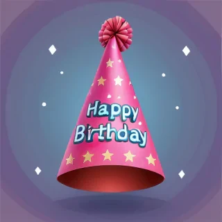 happy birthday hat png