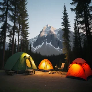 camping background pic