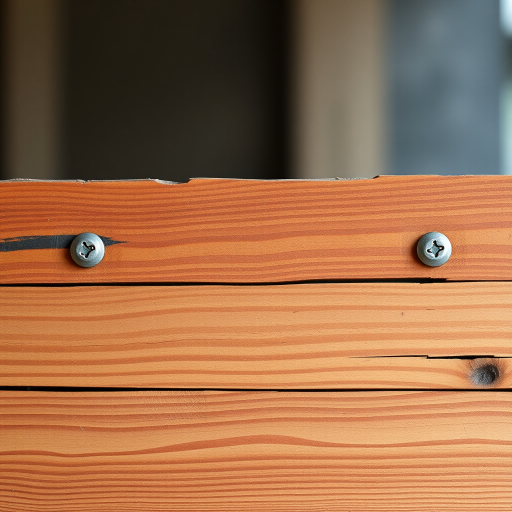 Create a high-resolution image of a wooden sign with a textured brown surface, featuring three horizontal planks held together by visible metal bolts, captured with a DSLR camera at 50mm focal length, f/2.8 aperture, ISO 100, and a shallow depth of field, with a soft focus background.