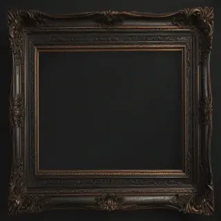 black picture frame png