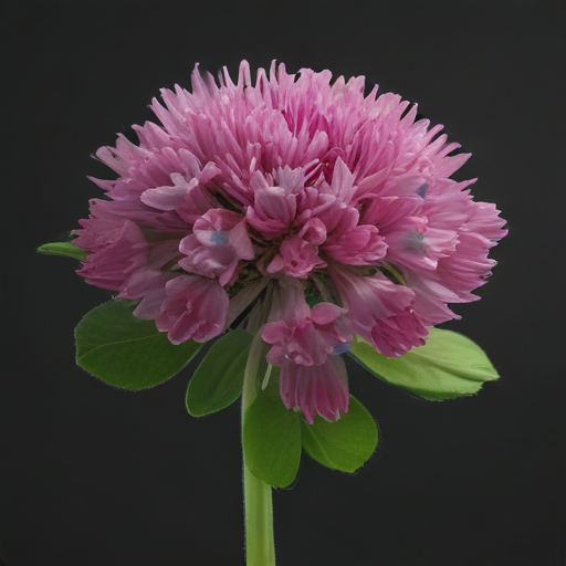 A Beautiful Cluster of Delicate Pink Flowers Against a Dark Background.